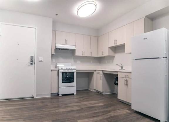 Kitchen at Carson Terrace Senior Apartments in Carson CA