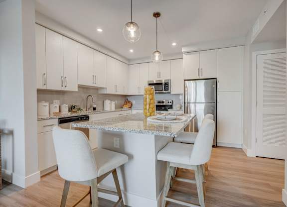 Kitchens with Designer Finishes at Everly Luxury Apartments in Naples FL