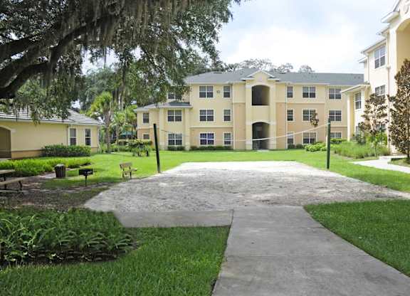 Sand Volleyball Court at Claymore Crossings Apartments in Tampa FL