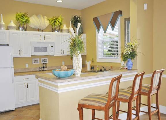 Clubhouse Kitchen at Clear Harbor Apartments in Clearwater FL