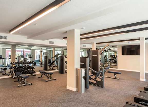 Fitness Center at The Huntington Apartments in Duarte, CA
