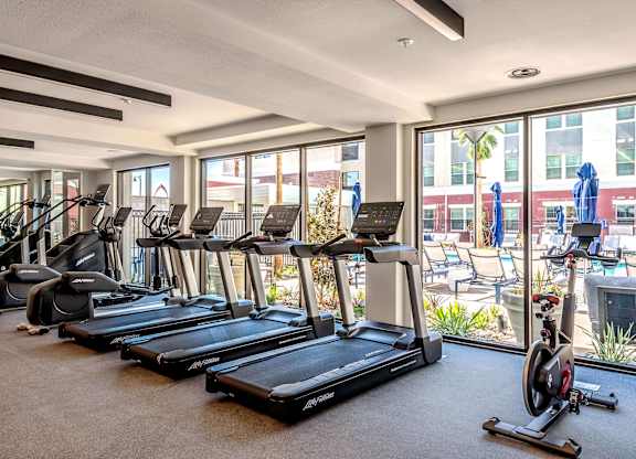 Fitness Center at The Huntington Apartments in Duarte, CA