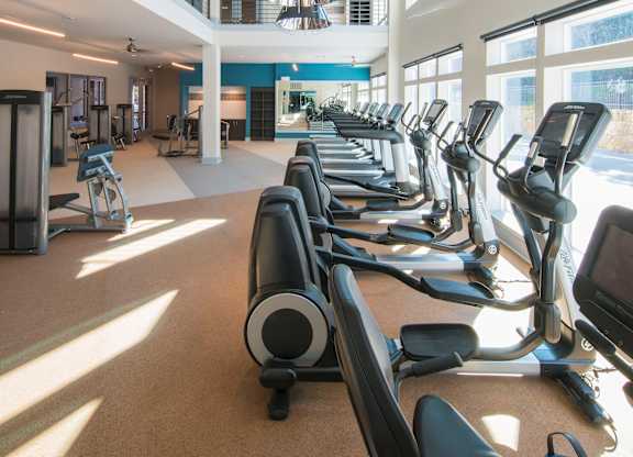 Professional Fitness Center at Parc at White Rock Luxury Apartments in Dallas TX