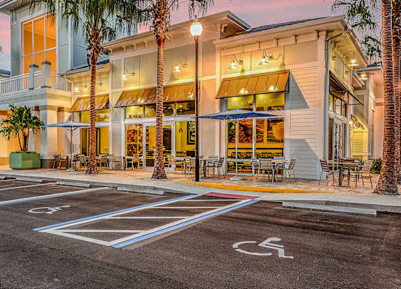 Neighborhood Street at Gateway Luxury Apartments in St. Petersburg, FL