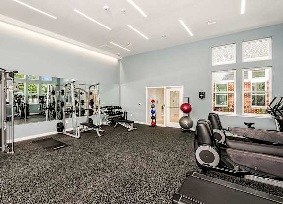 State Of the Art Fitness Center at Fieldpointe Apartments in Frederick, MD