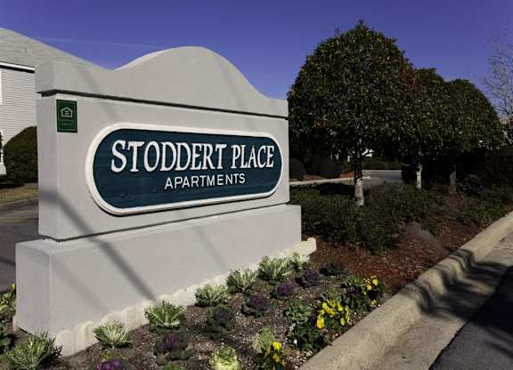 Property sign at Stoddert Place Affordable Apartments in Pensacola FL