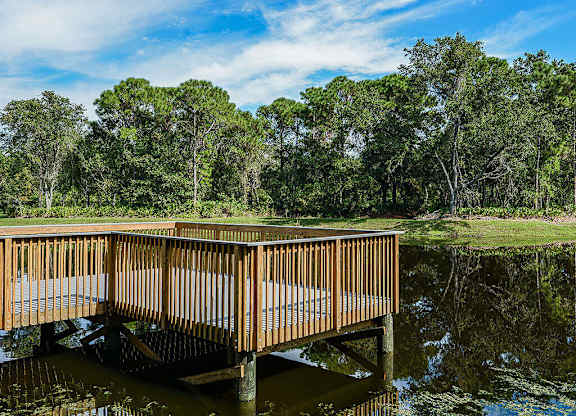 Lake Dock at The Epic at Gateway Luxury Apartments in St. Pete, FL