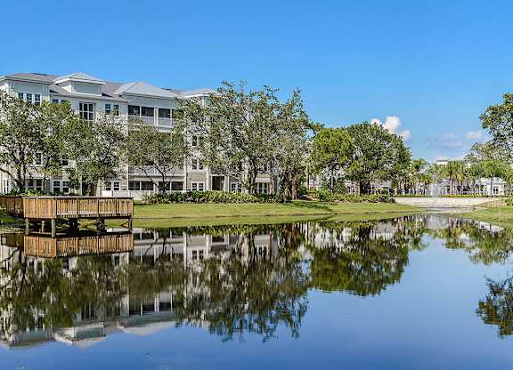 Lake Dock at The Epic at Gateway Luxury Apartments in St. Pete, FL