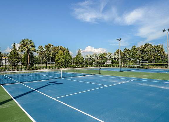 Tennis Court at The Epic at Gateway Luxury Apartments in St. Pete, FL