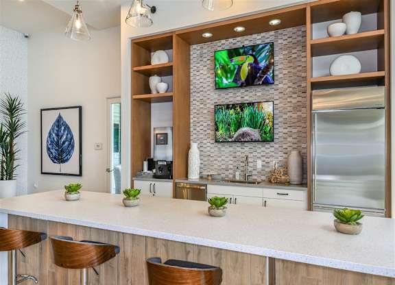 Demonstration Kitchen at Lenox Luxury Apartments in Riverview FL