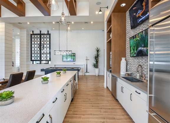 Demonstration Kitchen at Lenox Luxury Apartments in Riverview FL