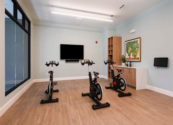 Yoga and Spin Studio at Lyra Luxury Apartments Near Downtown Sarasota, FL