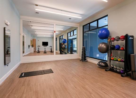 Yoga and Spin Studio at Lyra Luxury Apartments Near Downtown Sarasota, FL
