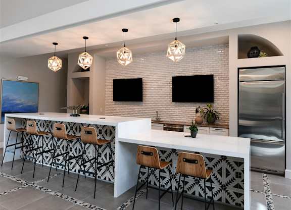 Demo Kitchen at Lyra Luxury Apartments Near Downtown Sarasota, FL