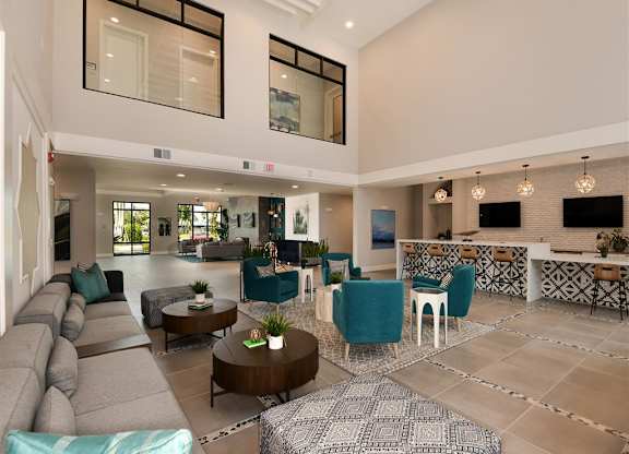Club Room at Lyra Luxury Apartments Near Downtown Sarasota, FL