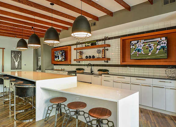 Demo Kitchen at Aurora Luxury Apartments in Downtown Tampa, FL