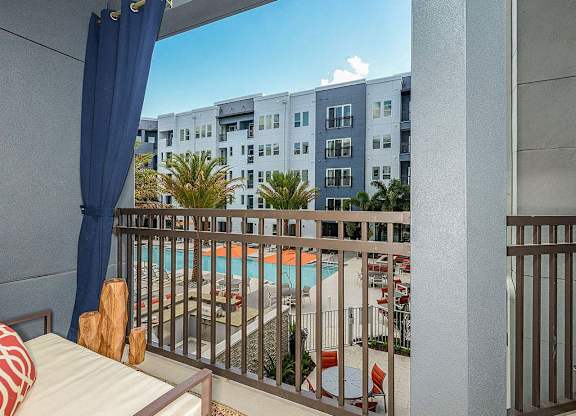 Private Balconies at Aurora Luxury Apartments in Downtown Tampa, FL