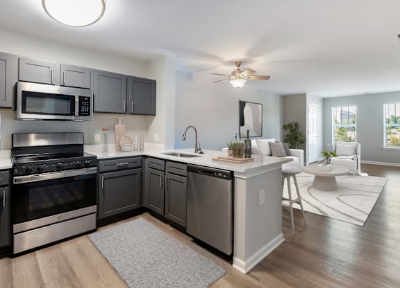 Fully Equipped Kitchens at Chester Village Senior Apartments in Chester VA