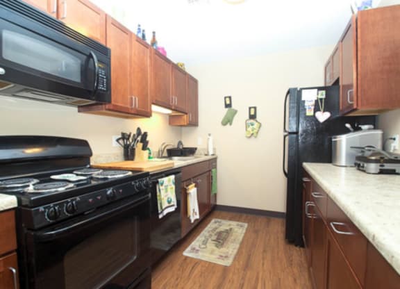 Modern Kitchens at River Commons Affordable Apartments in Norwalk CT