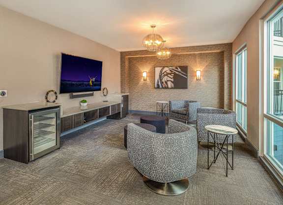 Media Room at Grady Square Luxury Apartments in Tampa, FL