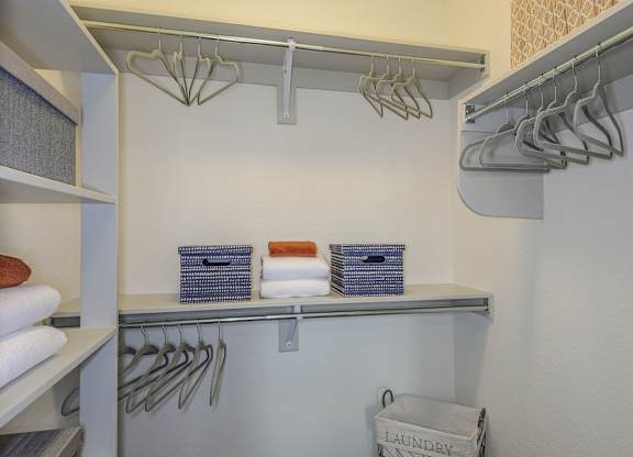 Walk In Closets at Grady Square Luxury Apartments in Tampa FL
