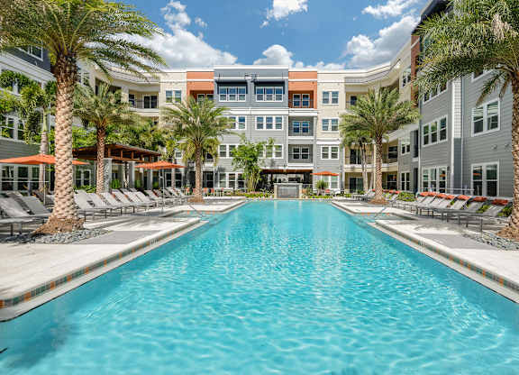 Swimming Pool at Grady Square Luxury Apartments in Tampa, FL