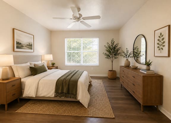 Spacious Bedrooms at Grande Oaks Affordable Apartments in Tampa FL