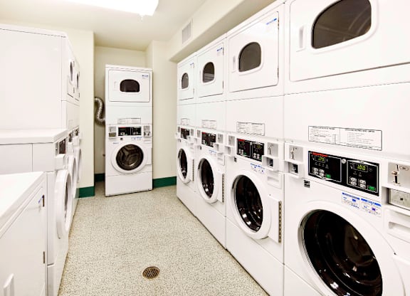 Laundry Center at Harvard Court Affordable Apartments in Lindsay, CA