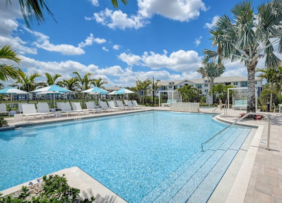 Heated Pool at Everly Luxury Apartments in Naples FL