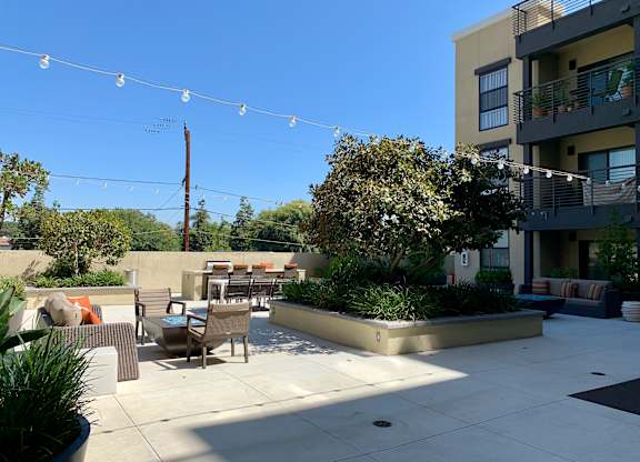 Courtyard at Ventana Senior Apartments in Fullerton CA