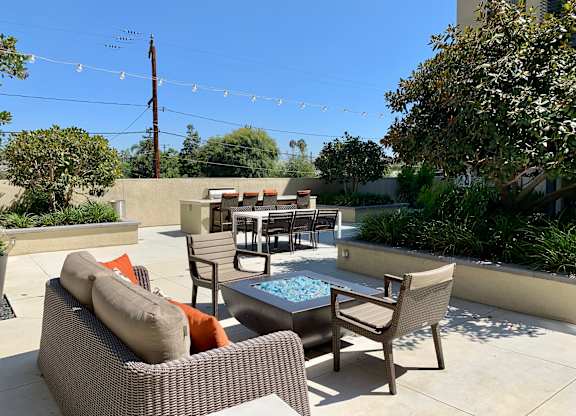 Courtyard at Ventana Senior Apartments in Fullerton CA