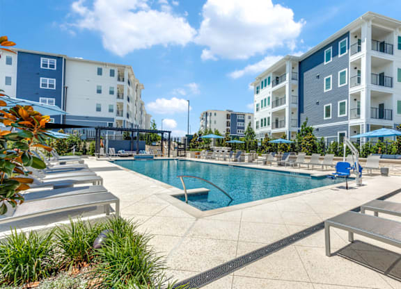 Resort-Style Pool at Ivy Heights Apts in South Austin, TX