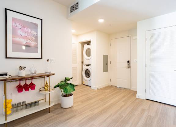 Full size washer and dryer at Chandler Apartments in North Hollywood, North Hollywood