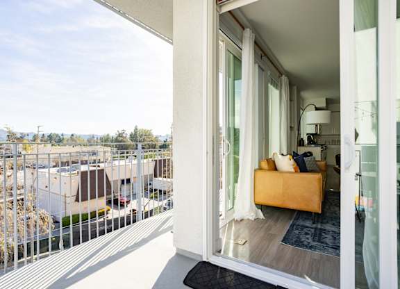 Private Balcony With Seating at Chandler Apartments in North Hollywood, North Hollywood, CA, California, 91601