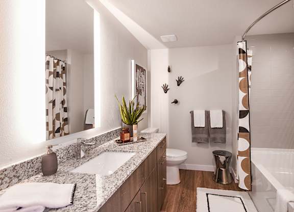 Bathroom at Boca Vue Apartments in Boca Raton FL