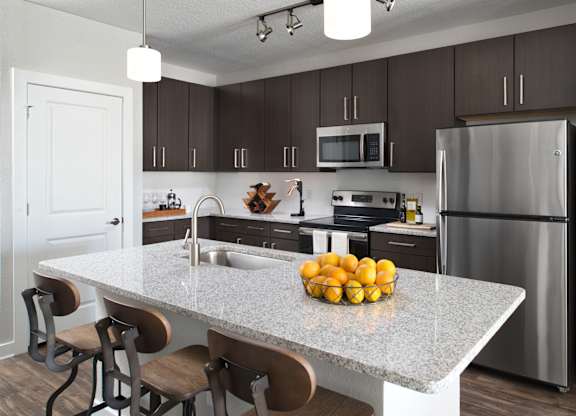 Modern Kitchens at Aurora Luxury Apartments in Downtown Tampa FL