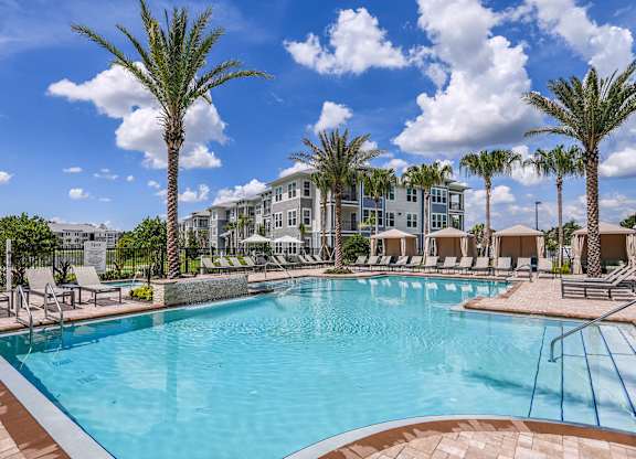 Resort-Style Swimming Pool at Lenox at Bloomingdale Luxury Apartments in Riverview FL
