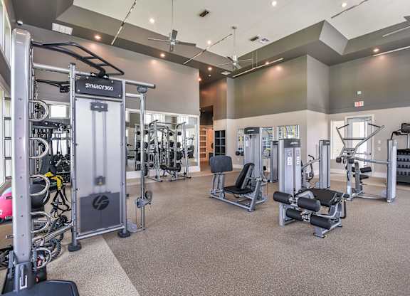 Professional Fitness Center at Lenox Luxury Apartments in Riverview FL