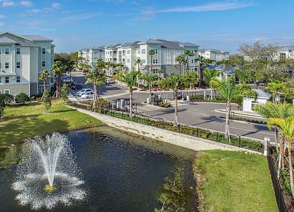 Aerial Lake View at Gateway Luxury Apartments in St. Petersburg, FL