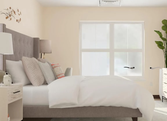 Bedroom Rendering for Wharfside Commons Renovations Affordable Apartments in Middletown CT