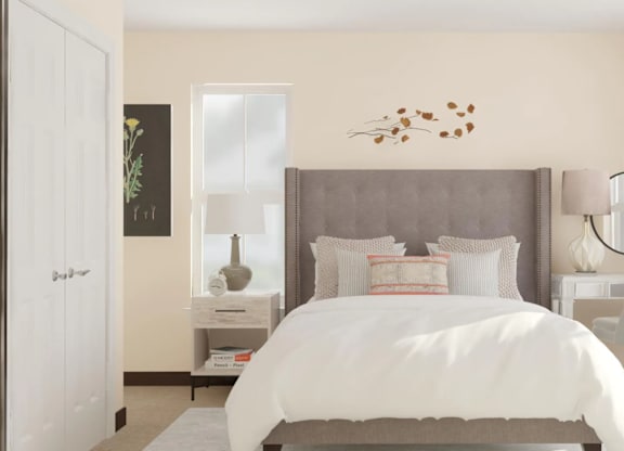 Bedroom Rendering Wharfside Commons Renovations Affordable Apartments in Middletown CT