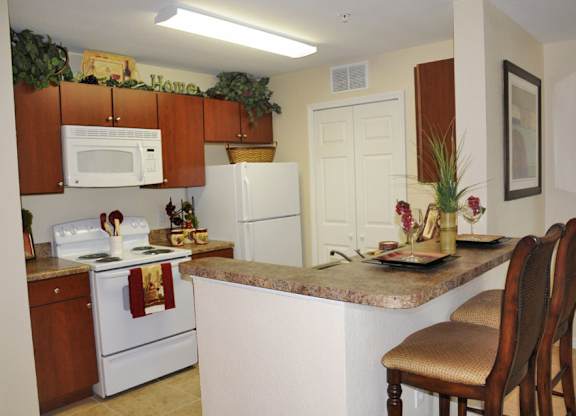 Kitchens at Mariners Cay Affordable Apartments in Spring Hill FL