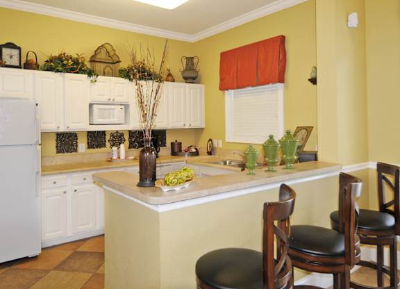Demo Kitchen at Meridian Pointe Afforable Apartments in Tampa FL
