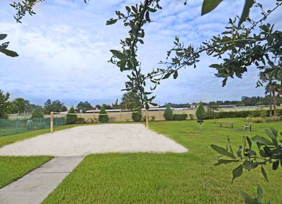 Sand Volleyball Court at Meridian Pointe Afforable Apartments in Tampa FL