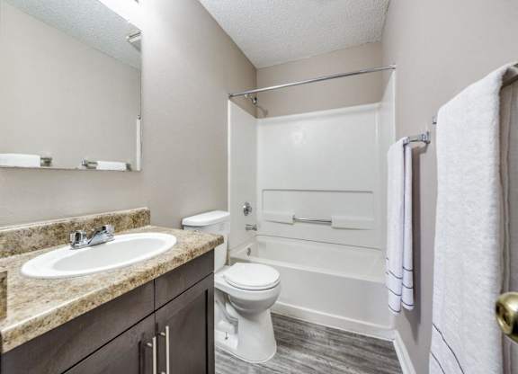 Bathrooms at Mockingbird Lane Plaza Affordable Apartments in Victoria TX