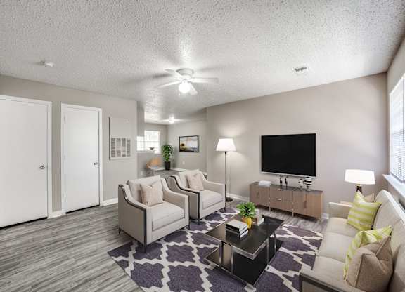 the preserve at ballantyne commons living room with couches