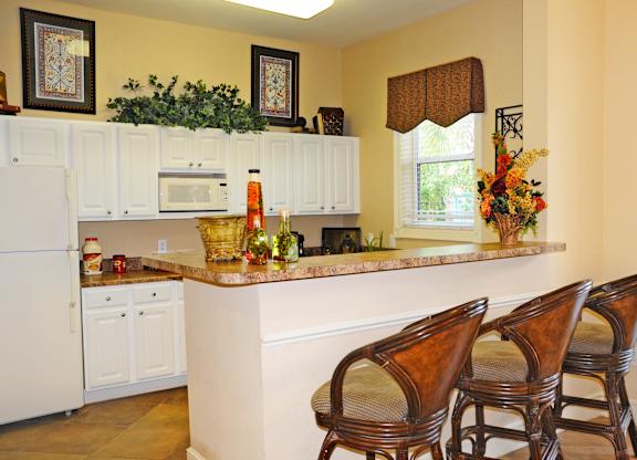 Demo Kitchen at Morgan Creek Affordable Apartments in Tampa FL