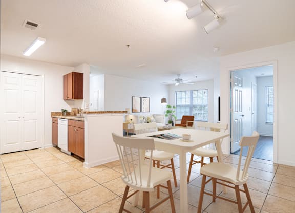 Open Concept Floor Plan with Dining Area at Timber Trace Apartments