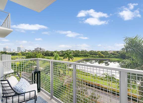 Private Balcony View at The Marc Luxury Apartments in Palm Beach Gardens FL