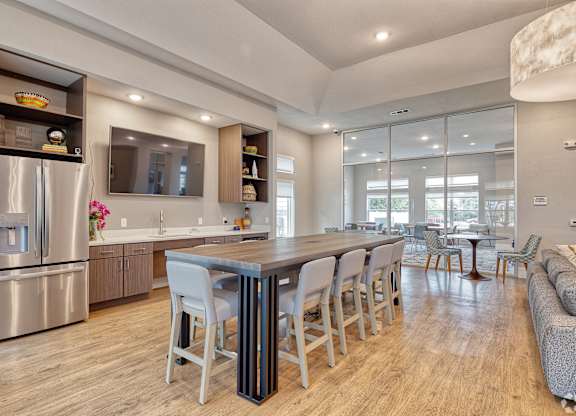 Demonstration Kitchen at La Cima Apartments in Austin TX